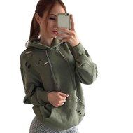 Hoodie Sweatshirt,Morecome Womens Loose Casual Long Sleeve Hoodie Pullover (L, Army Green1) N5