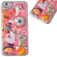 Spritech(TM) 3D Handmade Crystal Phone Case for Iphone 7 4.7inch,Helloween Style Monster Pumpkin Design Smartphone... N4