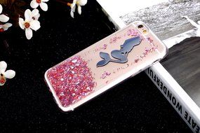 iPhone 6S Plus Case,iPhone 6/6S Plus Bling Glitter TPU Case,PHEZEN Mermaid Pattern Shiny Sparkling Glitter Flexible... N12