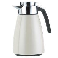 Emsa Vacuum Jug "Bell" Qt 33.81 fl. oz., Cream/White Metallic