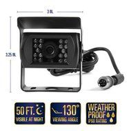Rear View Safety RVS-770616Q Video Camera with 7-Inch LCD (Black) N5