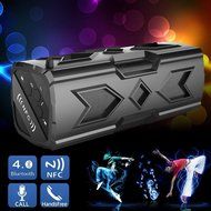 SinoPro Waterproof Dustproof and Shockproof Bluetooth 4.0 NFC Speaker with 3600mAh Battery Power Bank for Shower... N2