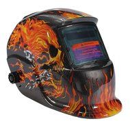 New Auto Darkening Welding Helmet Mask Welders Arc Tig Mig Grinding Solar Powered (Lighting Skeleton) by D2B N19