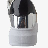 Spritech(TM) Men Women Unisex Fashion PU Leather Lace Up Lovers Casual Flat Sneaker Shoes White and Black 38 N35