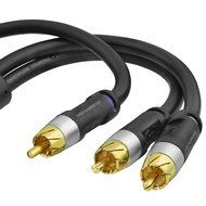 Mediabridge ULTRA Series RCA Y-Adapter (15 Feet) - 1-Male to 2-Male for Digital Audio or Subwoofer - Dual Shielded... N13