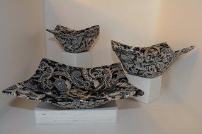 Microwave Bowl Cozies // Set of 3 // 1 Small Bowl Cozy // 1 Medium Bowl Cozy // 1 Dinner Plate Cozy // Paisley...