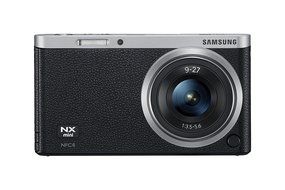 Samsung NX Mini 20.5MP CMOS Smart WiFi &amp; NFC Mirrorless Digital Camera with 9-27mm Lens and 3" Flip Up LCD Touch... N118