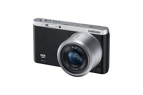 Samsung NX Mini 20.5MP CMOS Smart WiFi &amp; NFC Mirrorless Digital Camera with 9-27mm Lens and 3" Flip Up LCD Touch... N119