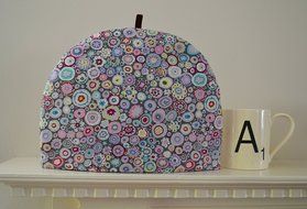Paper Weights - Artisanal Cotton Insulated Tea Cozy - Kaffe Fassett Print - 5 Colors 4 Sizes