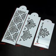 GogoForward 3Pcs Lace Flower Cake Fondant Stencil Cake Decorating Moulds