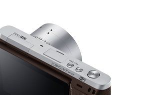 Samsung NX Mini 20.5MP CMOS Smart WiFi &amp; NFC Mirrorless Digital Camera with 9-27mm Lens and 3" Flip Up LCD Touch... N134