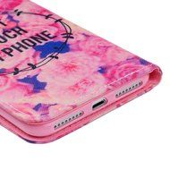 iPhone 7 Plus Case (5.5") - Wallet Slim Fit Folio Style Stand Digital Print PU Leather Flip Case with High Protective... N17