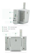 AZ 77232 Wall Mount Digital Indoor Air Quality Meter Carbon Dioxide Temperature Humidity Monitor N5