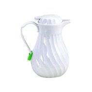 Tablecraft (544) 40 oz Plastic Swirl Decanter w/Thumb Press