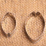 MuLuo 2pcs Tulip Flower Petal Cake Decorating Tools Fondant Cake Cookie Cutter