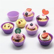 Wispun 5pcs/lot Silicone Muffin Cases Cake Cupcake Liner Baking Mold kitchen unit N2