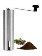 ONME Manual Coffee Grinder, Manual Coffee Grinder with Ceramic Blade, Stainless Steel Coffee Bean Mill