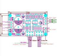NE5532 Subwoofer Preamp Board Subwoofer Low Pass Filter Plates Finished Product(Double AC12 - 15V )