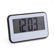 New Digital Voice Control Back-light LCD Atmos Clock Calendar Temp White Black Alarm Display N3