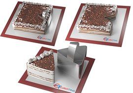 Triangle Shape Steel Cookie Cake Slicer / Cutter 3&rdquo; Deep with Handle