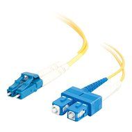 C2G / Cables To Go 26260 LC-SC 9/125 OS1 Duplex Single-Mode Fiber Optic Cable (2 Meters, Yellow) N2