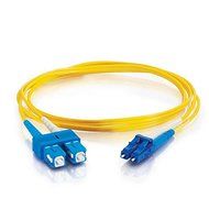 C2G / Cables To Go 26260 LC-SC 9/125 OS1 Duplex Single-Mode Fiber Optic Cable (2 Meters, Yellow) N3