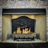 Black Fireplace Canopy Hood