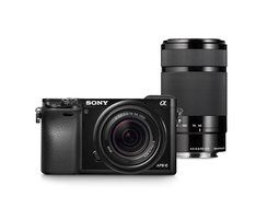 Sony Alpha a6000 Mirrorless Digital Camera with 16-50mm and 55-210mm Power Zoom Lenses N6