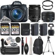 Canon EOS 7D Mark II Digital SLR Camera + Canon EF-S 18-55mm IS STM Lens + Canon 50mm 1.8 II Lens + Battery Grip...