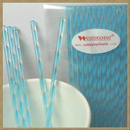 Weststone - 50pcs Colorful Acrylic swirl sticks for cake pop or lollipop candy (Pink)