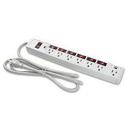 7 OUTLET SURGE PROTECTOR W/INDIVIDUAL SWITCHES N3