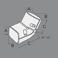 DuctlessAire 3&quot; lineset cover 90 degree vertical elbow