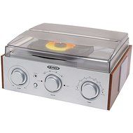 New JENSEN JTA-220 3-Speed Stereo Turntable with AM/FM Receiver &amp; 2 Built-in Speakers