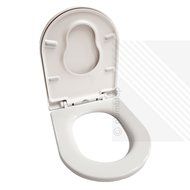 Premium Soft Close White D-Shape Toilet Seat for Young Families | Child Friendly, Very STRONG Seat, Perfect for... N4