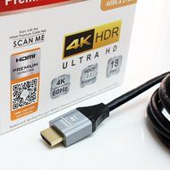 Tera Grand - Premium HDMI Certified 2.0 Cable with Aluminum housing, Supports 4K HDR UltraHD, 18 Gbps, 4K/60Hz... N7
