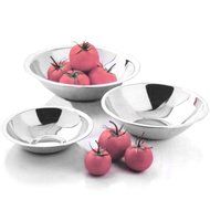 Amco 3 Piece Stainless Steel Serving Bowl Set