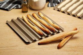 Paul Hollywood Bread Stick / Baguette Crisping Baking Tray, Perforated Non-Stick