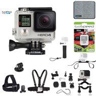 GoPro Hero4 Hero 4 12MP Full HD 4K 30fps 1080p 120fps Built-In Wi-Fi Waterproof Wearable Camera Black Adventure... N57