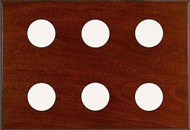 Six Instrument Panel - Mahogany Finish
