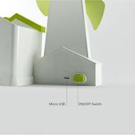 Megadream 3 in 1 USB Powered Soft EVA Blade Windmills Shape Handheld Mini Fan with Photo Frame Album &amp; Pen Container... N10