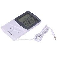 Thermometer Hygrometer Temperature Humidity Digital LCD Meter Clock Indoor Home N3