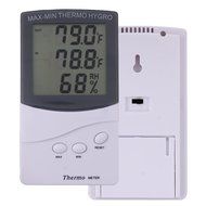 Thermometer Hygrometer Temperature Humidity Digital LCD Meter Clock Indoor Home N4