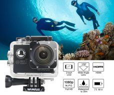 WiMiUS 2.0-inch WiFi 1080p 12MP Sports Action Camera Diving 98FT Waterproof Video Camera 170&deg; Wide-angle Action... N3