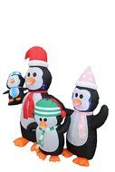 5 Foot Christmas Inflatable Penguins Family Yard Decoration N3