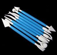 Creazy&reg; 8 Pcs Kit sugarcraft Fondant Cake Decorating Modelling Tools Blue