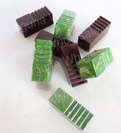 Monique Polycarbonate Chocolate Candy Molds 30 Piece Stripes on Rectangle