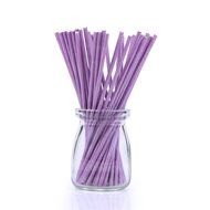 Colored Lollipop Sticks 100 count 6 inch (Blue, White, Purple, Yellow, Rose-red) (100) N4