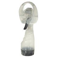 Water &amp; Wood Portable Desktop Battery-Operated Mini Water Spray Cooling Fan for Sport Beach Travel, Gray N4