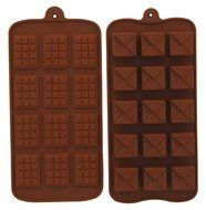 Candy Mold - Chocolate Silicone Molds Bars - Chocolate Truffle Squares, 2 Piece- Pastry Mold - 8&quot; x 4&quot;