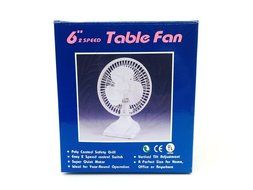Small 6&quot; Table top Desk Fan, Super Quite motor 6 Inches , 2 speed switch, 120V vertical tilt Adjustment. Home... N2